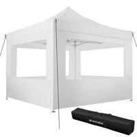 PAVILLON Olivia,inklusive Spannseilen, Heringen und Tragetasche,weiß - Weiß, Kunststoff (300/280/300cm) - tectake