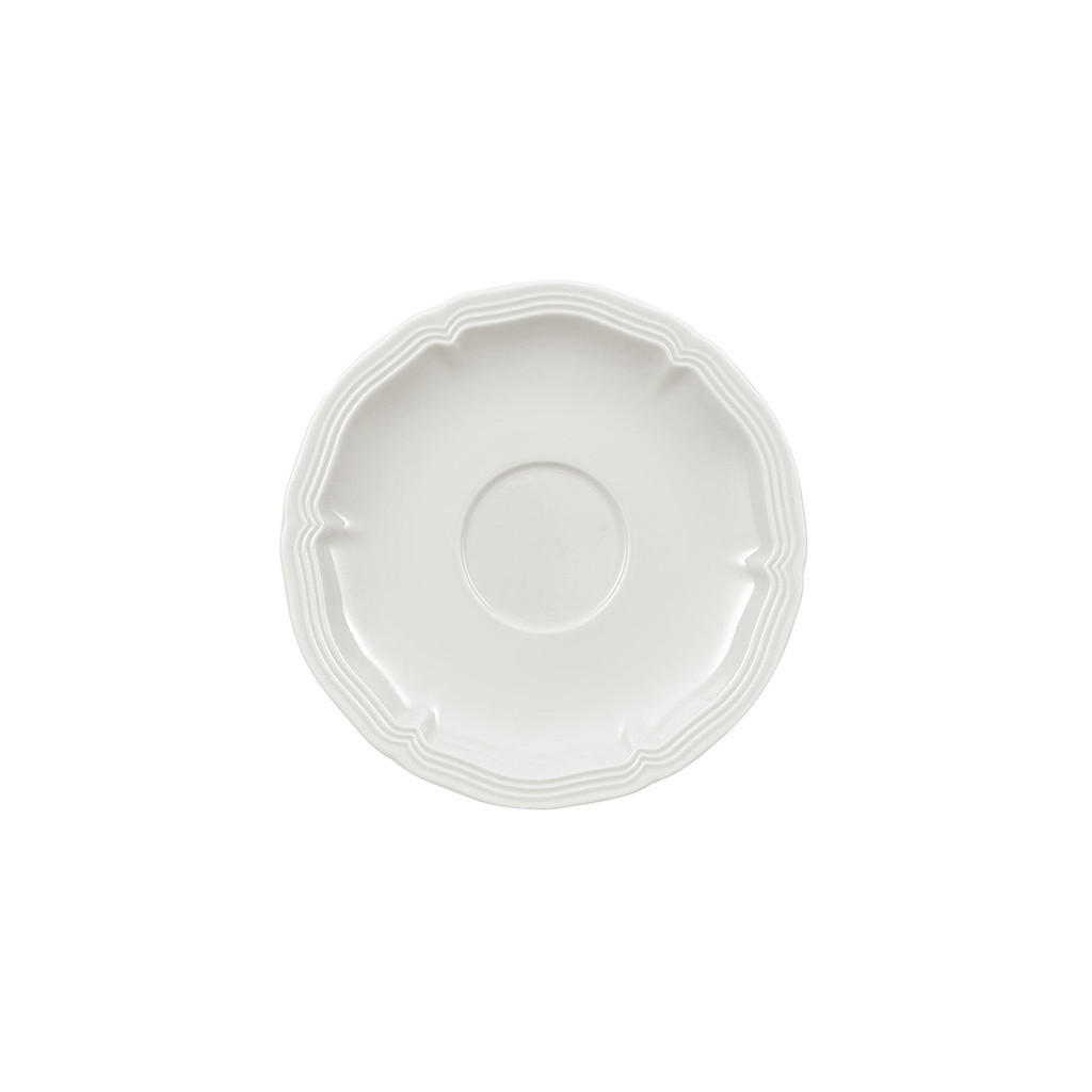 ESPRESSOUNTERTASSE Manoir weiß ø 12,2 cm - Weiß, Keramik (12.2cm) - Villeroy & Boch