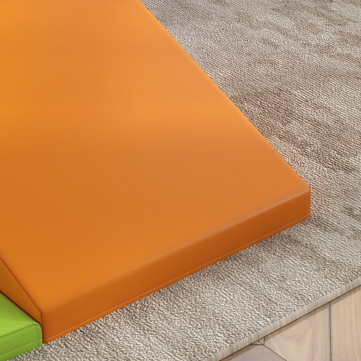 BAUSTEINSET - Orange/Hellblau, Kunststoff (45/25/45cm) - HOMCOM