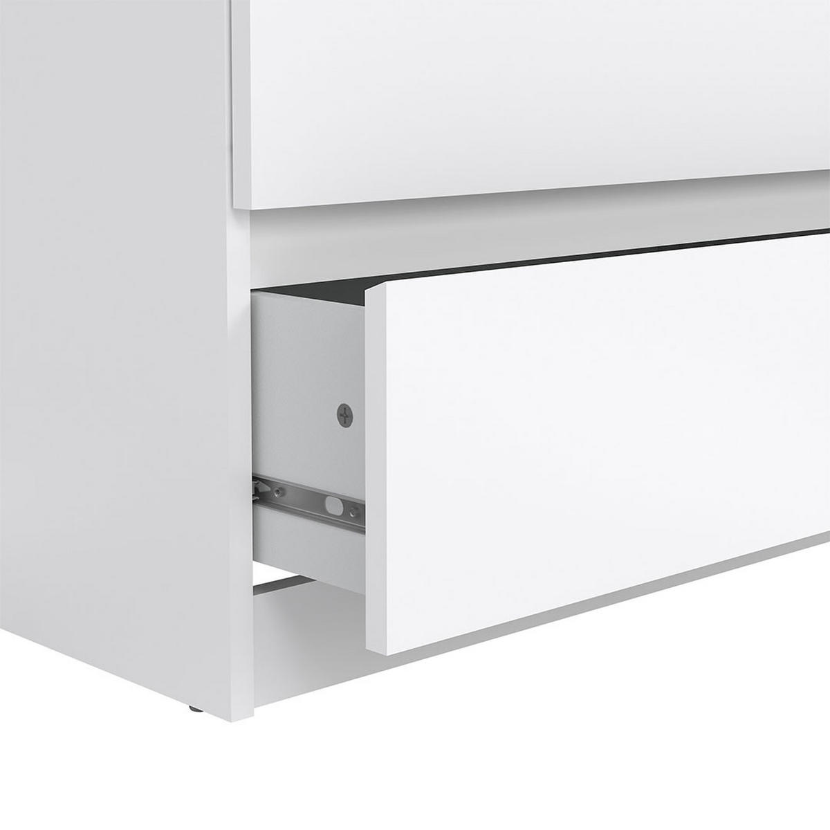 KOMMODE, Naia, Weiß, Holzwerkstoff, 154 x 50 x 68 cm - Weiß, Holzwerkstoff (154/68/50cm) - ebuy24