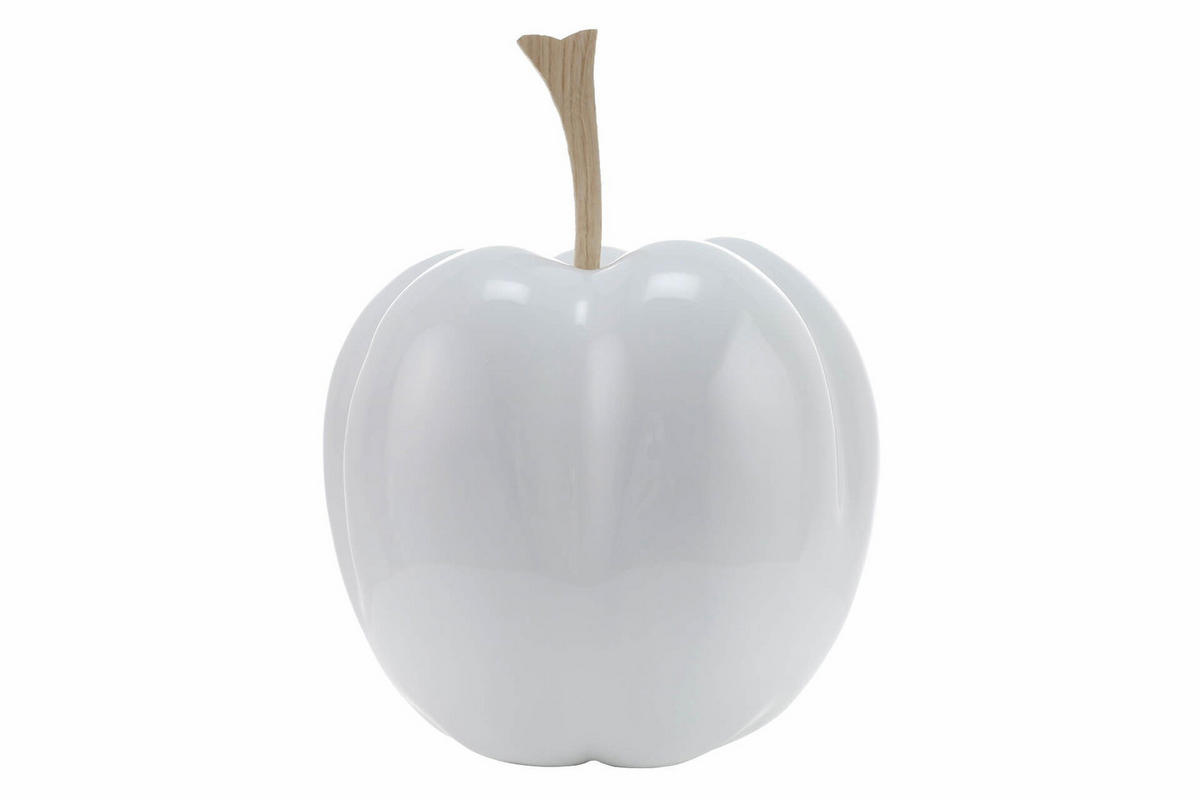 SKULPTUR Weiß 30/24 cm - Weiß, Stein (30/24/24cm) - KUNSTLOFT