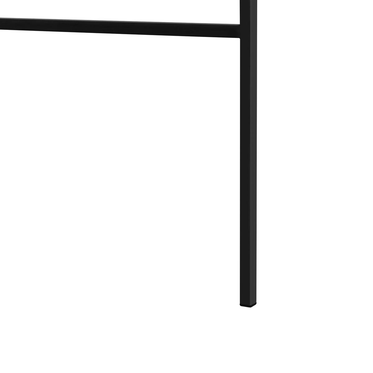 HANDTUCHLEITER schwarz 50 x 165 cm Aribibi - Schwarz, Metall (50/165/2cm) - Beliani
