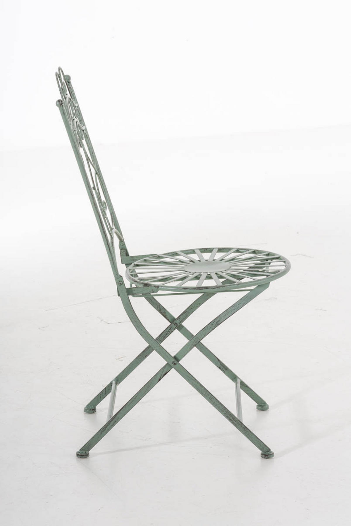 GARTENSTUHL Indi antik-grün - Grün, Metall (40/92/50cm) - TPFGarden