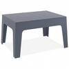 GARTEN-LOUNGETISCH grau 77x56x43 cm - Dunkelgrau, Kunststoff (77/56/43cm) - AlterEgo