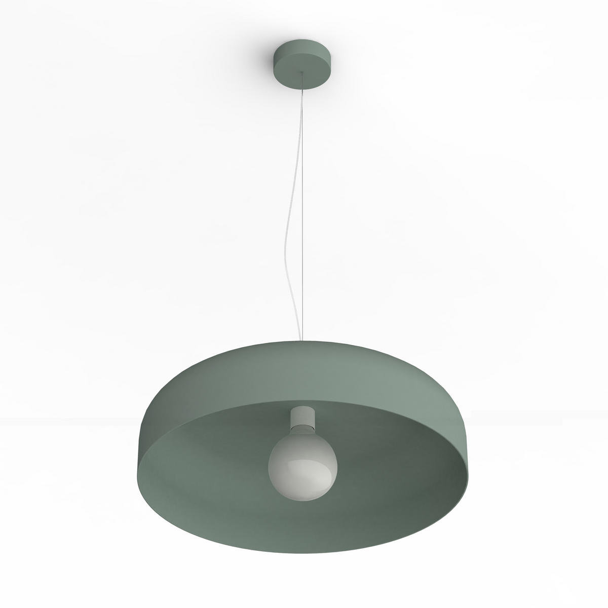 HÄNGELEUCHTE - Grün, Metall (50/50/12cm) - Lumicom