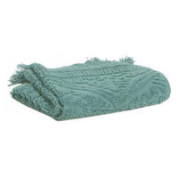 HANDTUCH Zoé graugrün 50 x 100 cm - Türkis, Textil (50/100cm) - Vivaraise