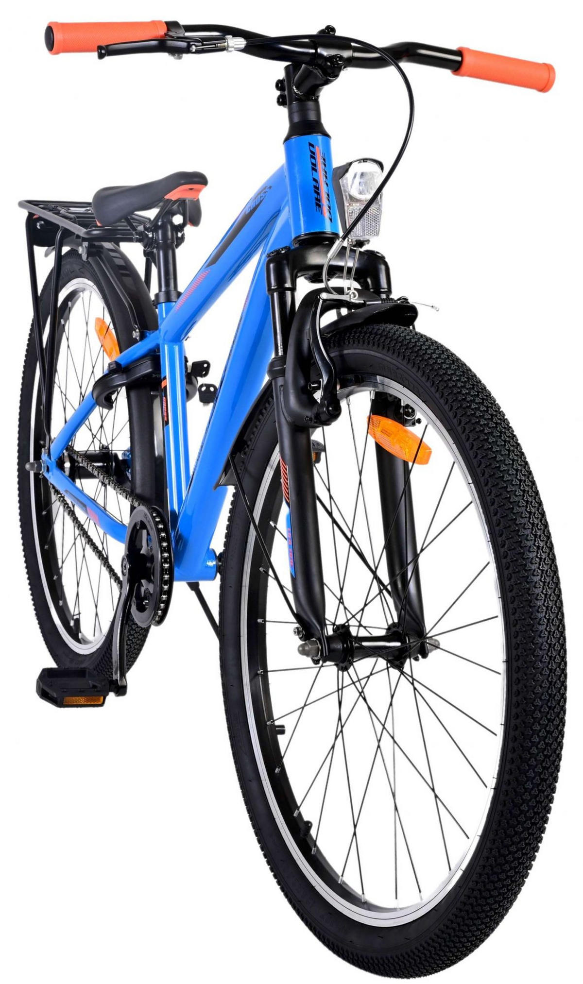 KINDERFAHRRAD Cross - Jungen - Rücktritt + Handbremse - 24 Zoll - Blau - Blau, Metall (70cm) - TPFSports