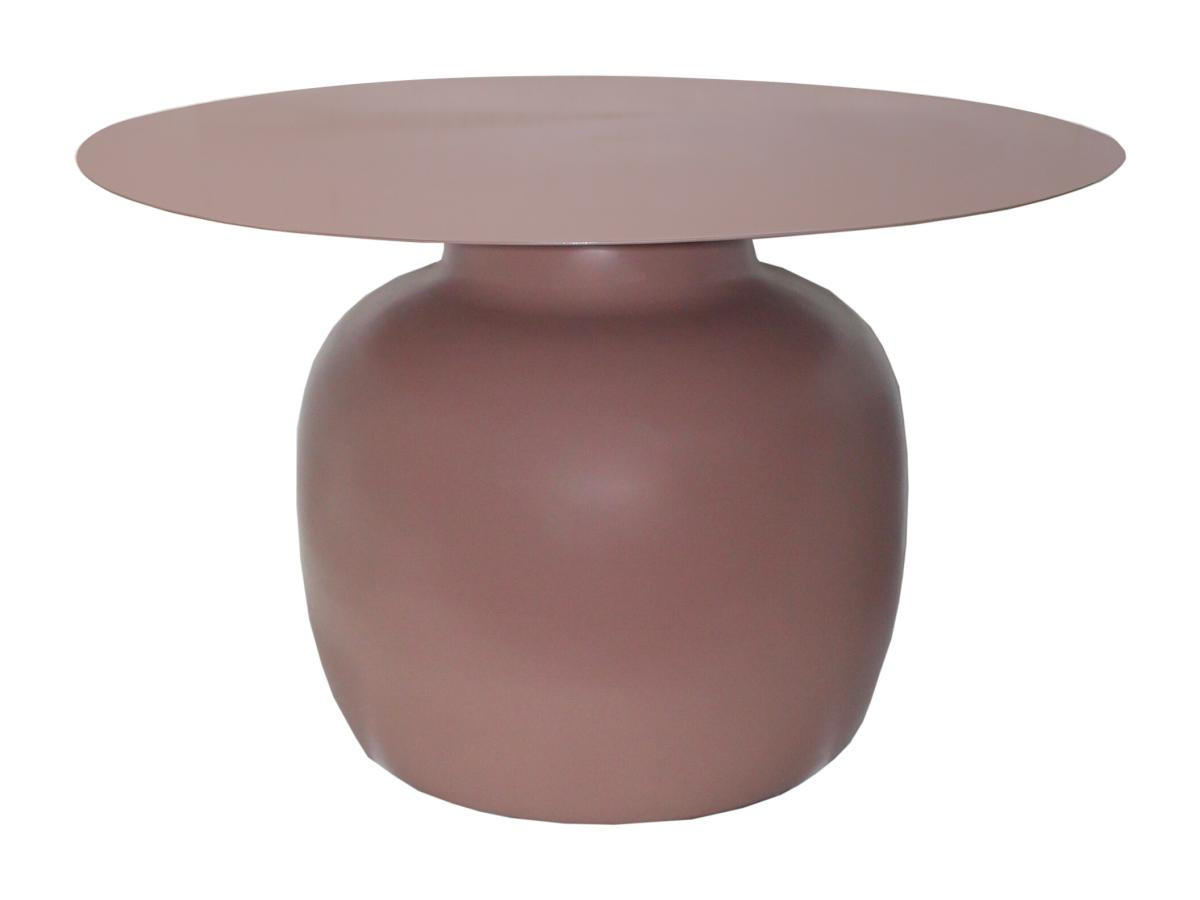 COUCHTISCH - Metall - Taupe - NALITA - Braun, Metall (76/76/46cm) - Vente-Unique