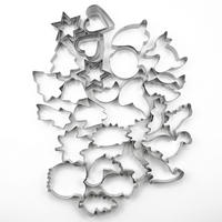 KAKFORMAR silver 36-delars-set rostfritt stål - Silverfärgad, Metall (8/2/8cm) - Relaxdays