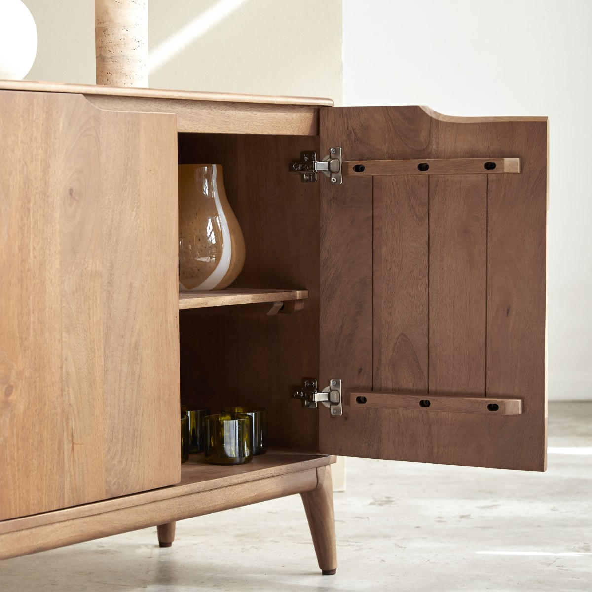 SIDEBOARD Gabrielle Braun aus Mango - Braun, Holz (160/81/40cm) - Tikamoon