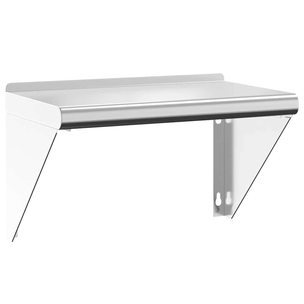 vidaXL Wandregal Silber 50x31x30 cm