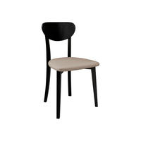 ESSZIMMERSTUHL Hugo VII - Beige/Schwarz, Holz/Textil (47/86/48cm) - MIRJAN24