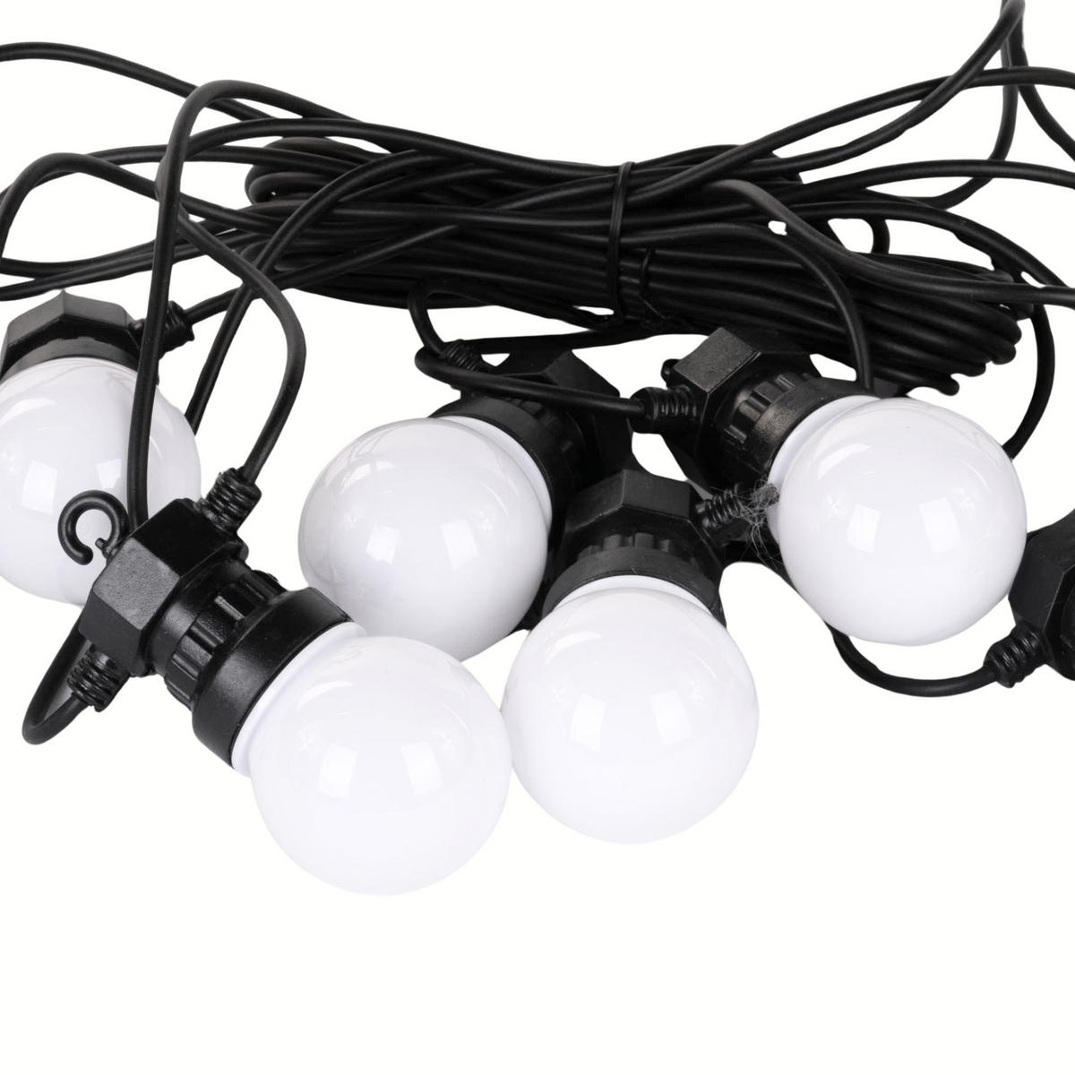 LED-LICHTERKETTE 10 Lichter - Schwarz, Kunststoff (500cm)