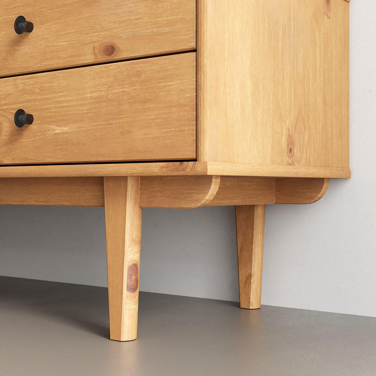 LOWBOARD SIMONA - Eichefarben, Holz (175/52/41cm) - IDIMEX