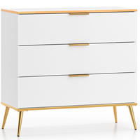 SCHUBLADENSCHRANK VELTI,Weiß - Weiß, Holzwerkstoff (92/88/40cm) - KONSIMO®