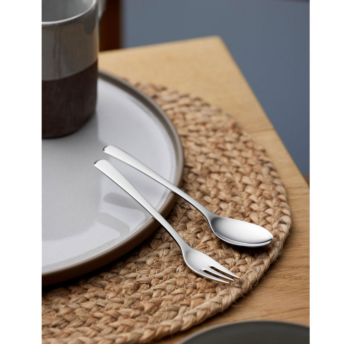DESSERTLÖFFEL Steel Line, 18/8 Edelstahl, 16.3 cm - Silberfarben, Metall - GENSE