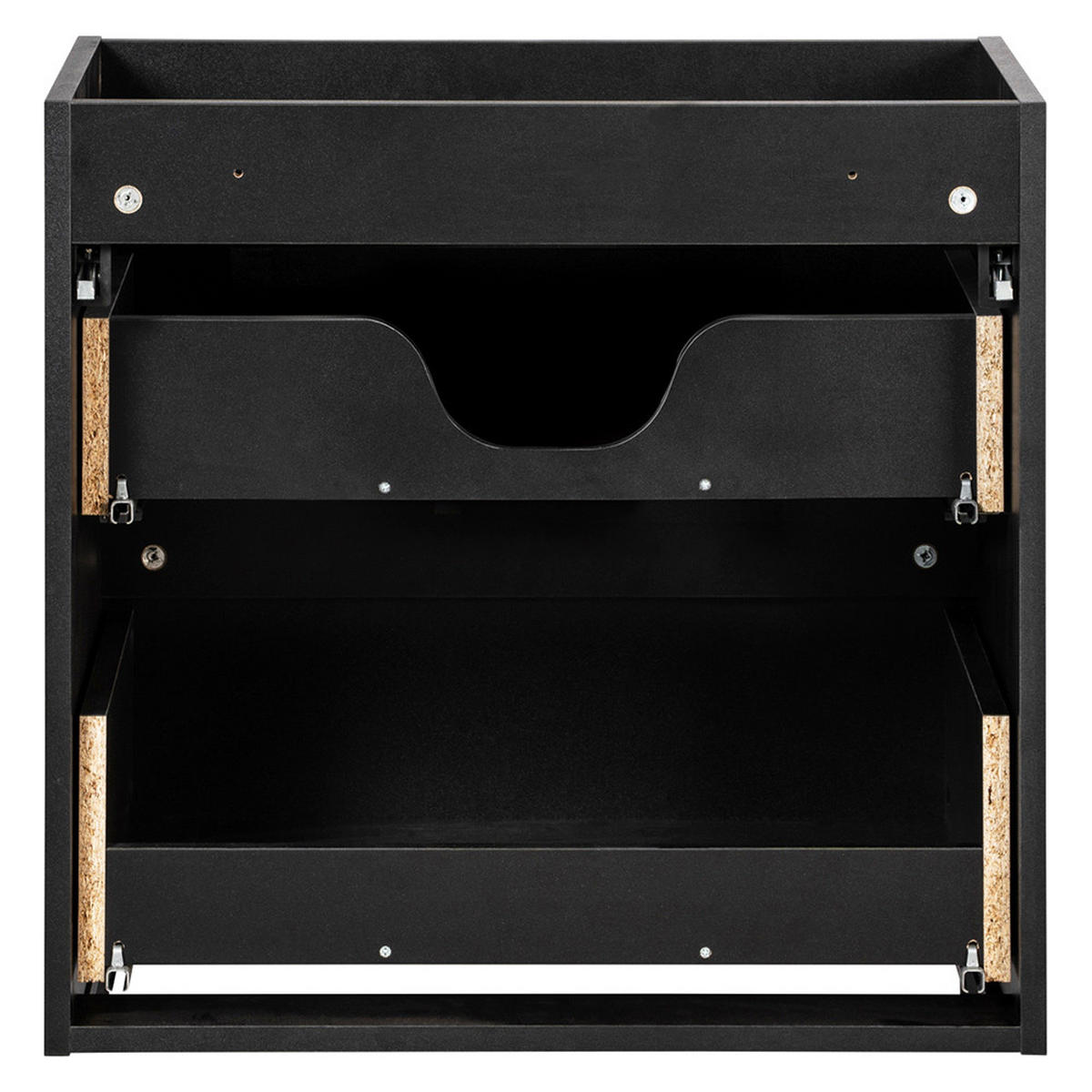 WASCHTISCH Newport-56 - Schwarz, Holzwerkstoff (60/71/40cm) - Lomado