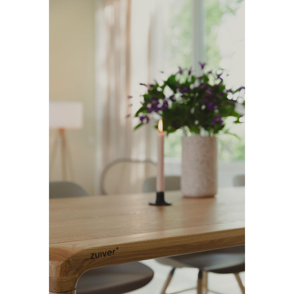 ESSTISCH Storm 160x90 cm Natural - Naturfarben, Holz (160/90/75cm) - Zuiver