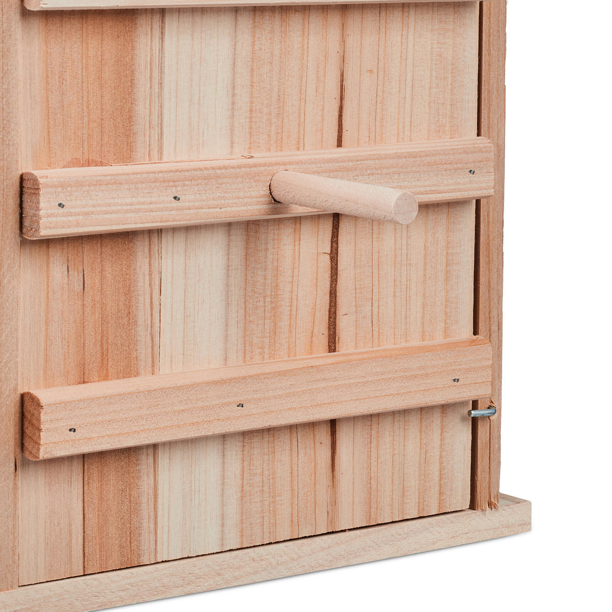 EULEN-NISTKASTEN - Hellbraun, Holz/Metall (25/38.5/28cm) - Relaxdays