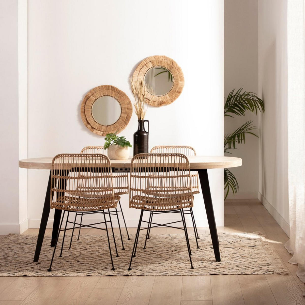 AUSZIEHBARER TISCH Anhais Zweifarbig 100/140/180 cm x 76 cm - Multicolor, Holz (100/100/76cm)