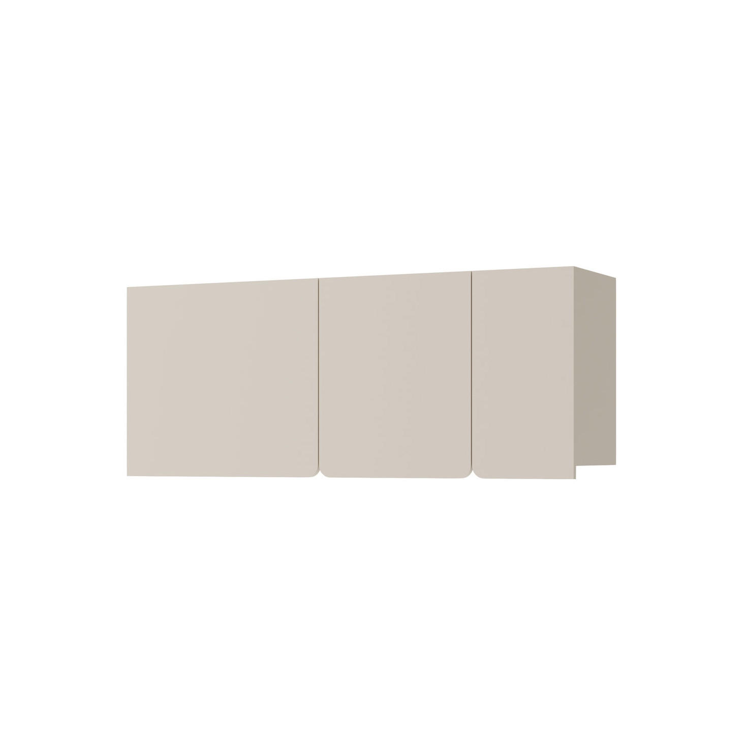 Beautysofa Wandregal Beige 120x37x25 cm