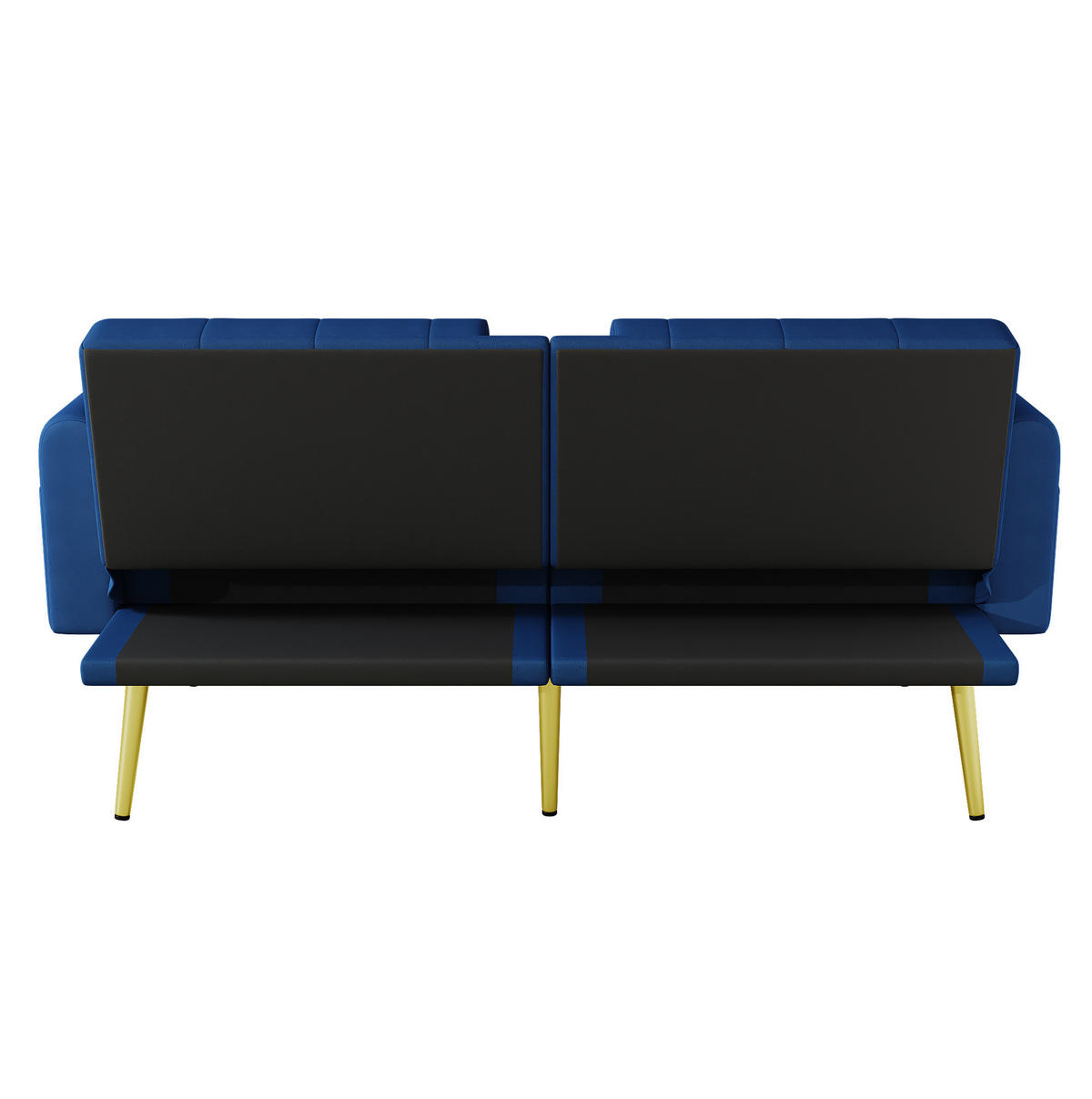 SCHLAFSOFA mit verstellbarer Rückenlehne 175 cm Blau - Blau, Holzwerkstoff (175/73.5/80cm) - Meubliv
