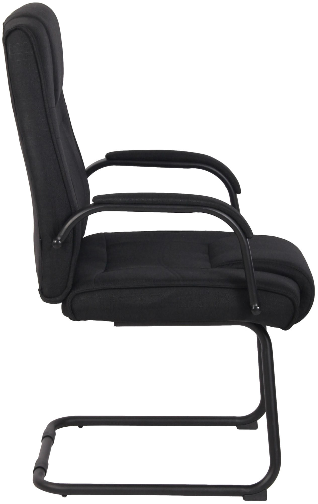 SCHWINGSTUHL 2er Set Stoff schwarz/schwarz - Schwarz, Textil/Metall (60/104/67cm) - CLP