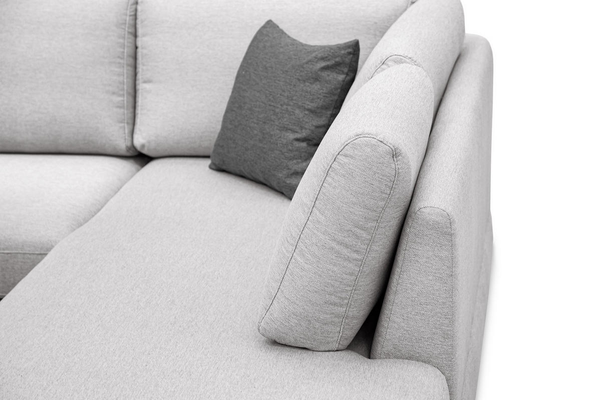 ECKSOFA OTTO 5-Sitzer, hellgrau - Hellgrau, Holzwerkstoff/Textil (279/219cm) - Courtois Laville