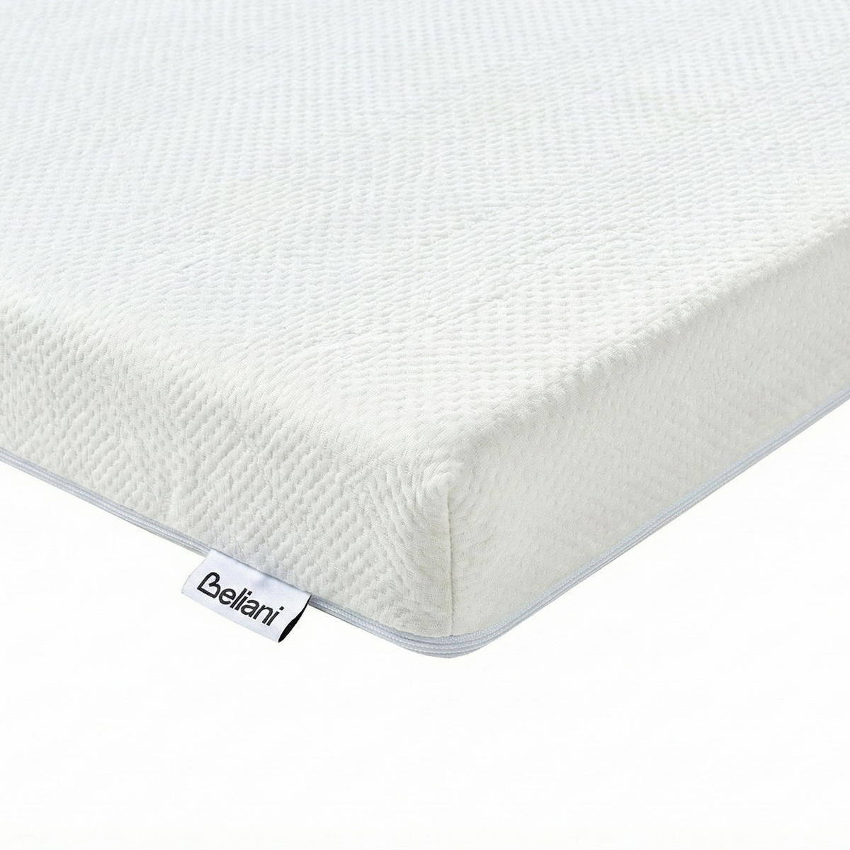 BABYSCHAUMSTOFFMATRATZE H2/3 Mittel 60/120 cm Hushy - Weiß, Textil (60/120cm) - Beliani