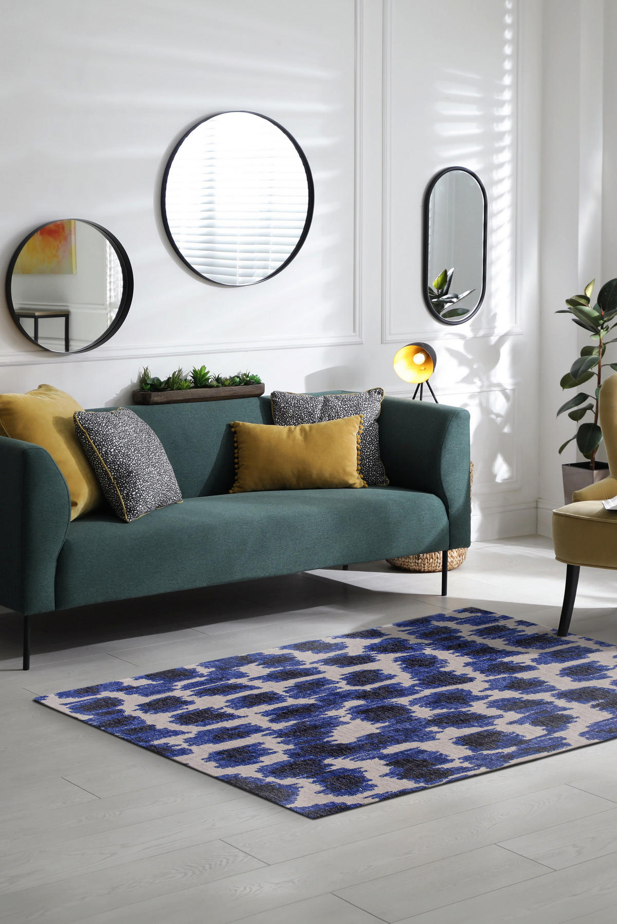 TEPPICH modern In-/Outdoor Flachgewebe TAKI Blau 240x340 cm - Blau, Textil (240/340cm) - Novatrend