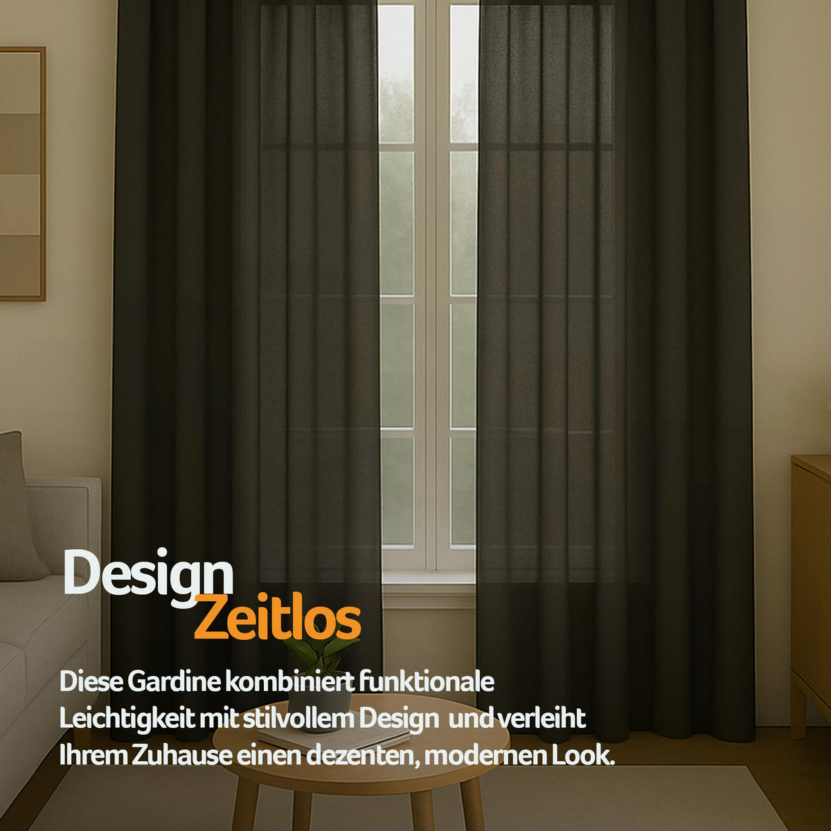 SCHLAUFENSCHAL blickdicht 140x245 cm Schwarz 2er-Pack - Schwarz, Textil (140/245cm)