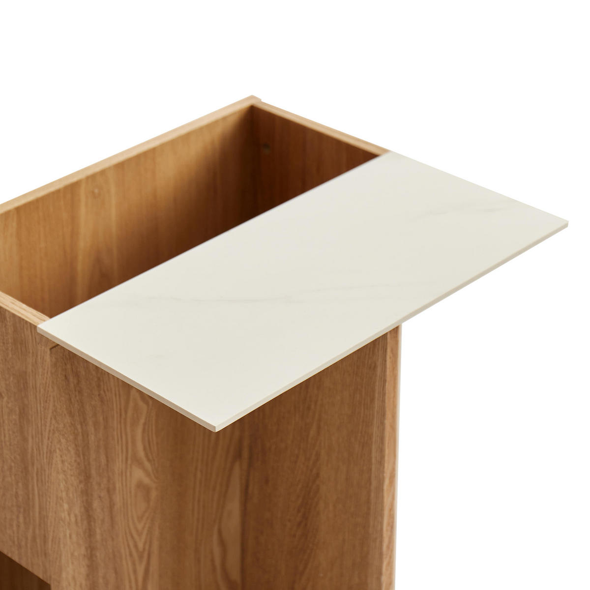 BEISTELLTISCH Rund Braun 50 x 50 x 49 cm - Braun, Holz (18/45/55cm) - Nordlys