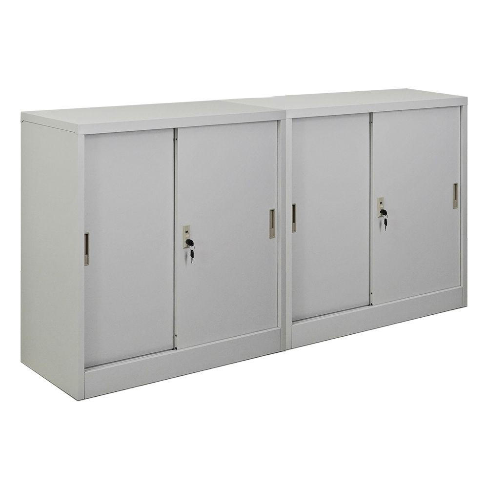 Proregal Aktenschrank Hellgrau 180x90x40 cm