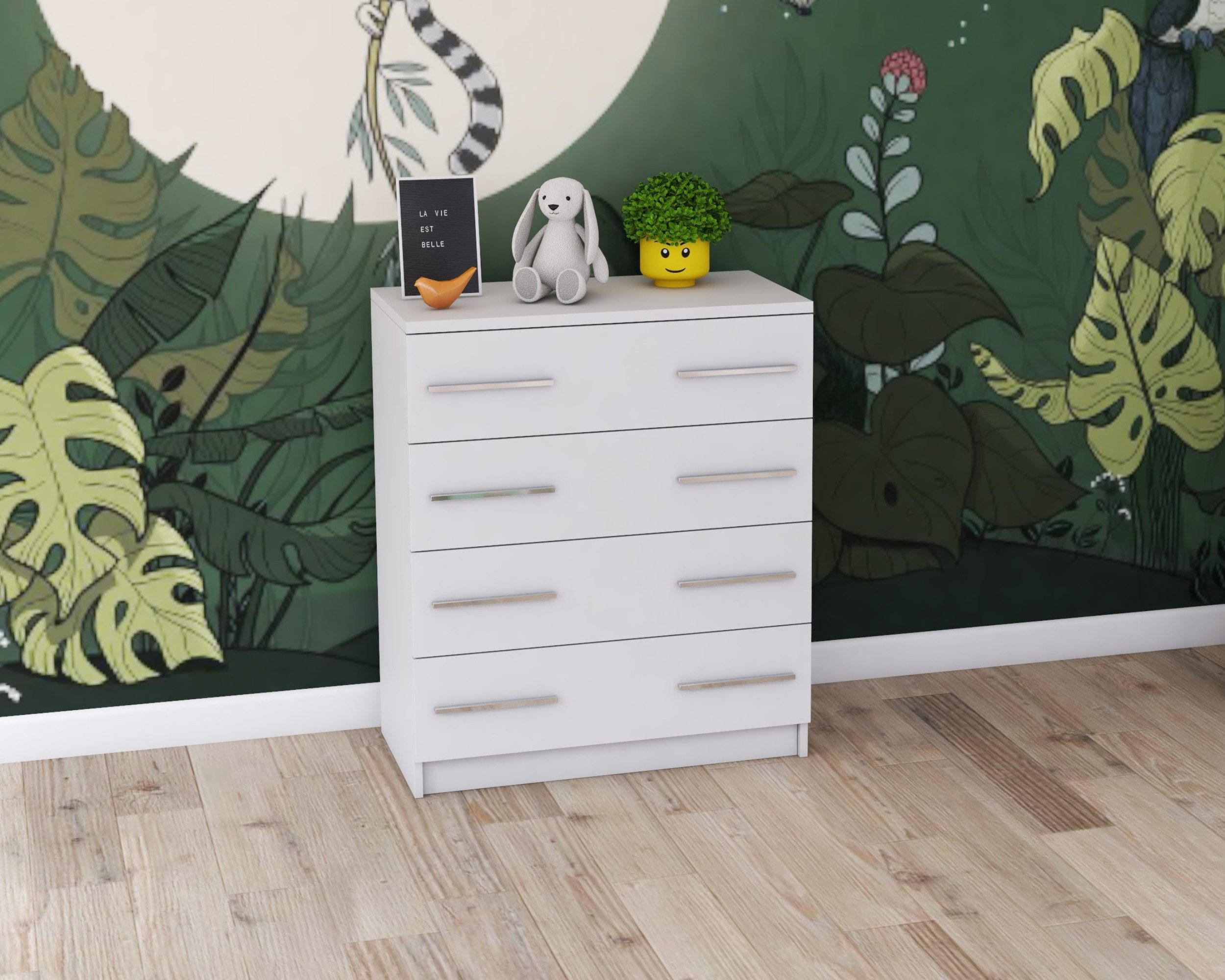 KINDERKOMMODE OLMO 02 80/40/93 Weiß - Weiß, Holzwerkstoff (80/93/40cm) - Deine Möbel 24