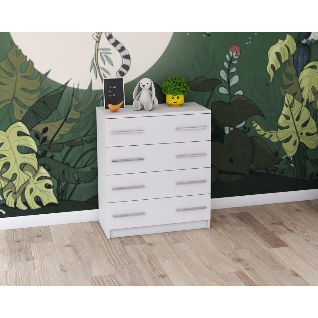 Thumbnail - Deine Möbel 24 Kinderkommode, Weiß, Holzwerkstoff, 80x93x40 cm, Babymöbel, Kinderkommoden