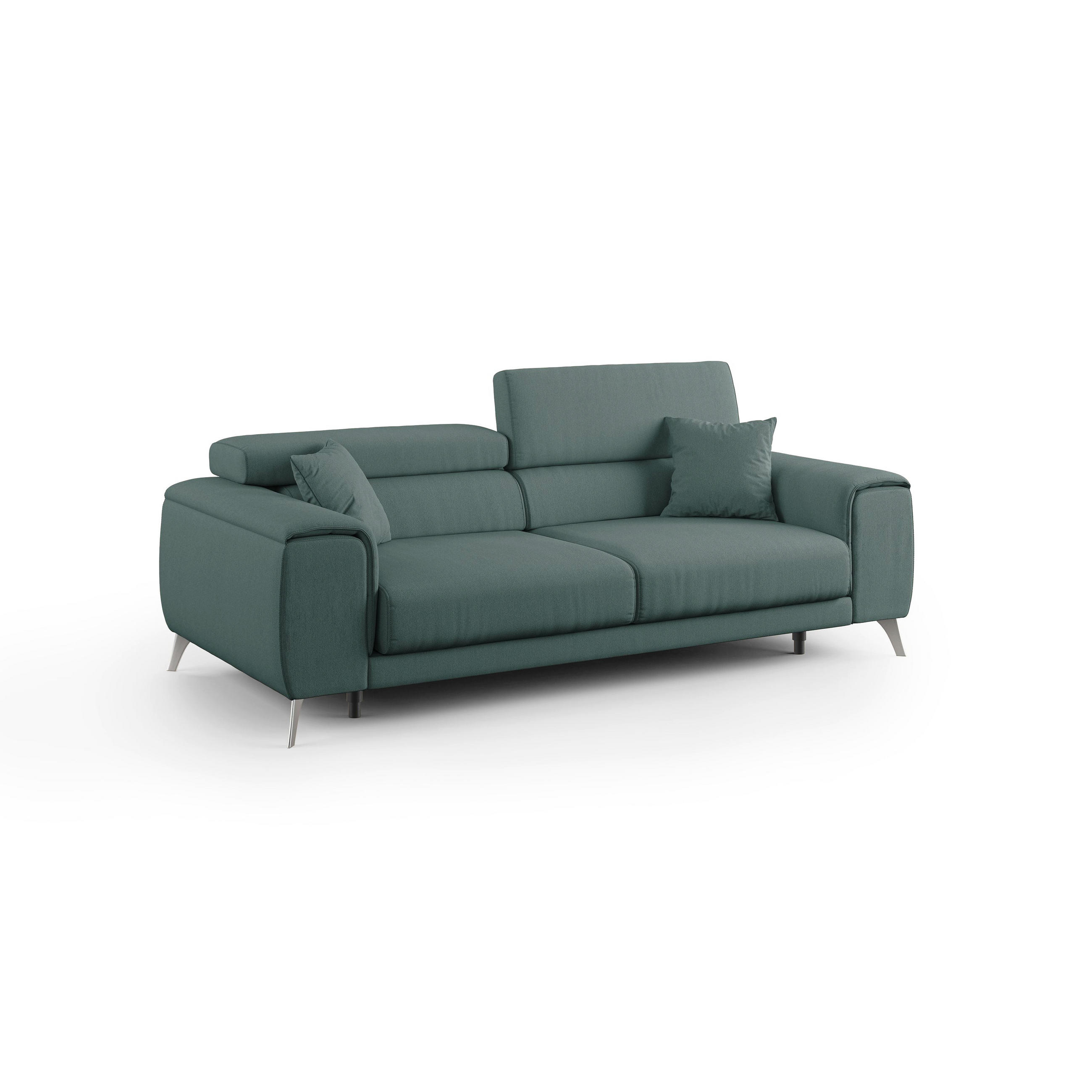LINEARSOFA Fusion - Grün, Textil (215/73/102cm) - Divani.store