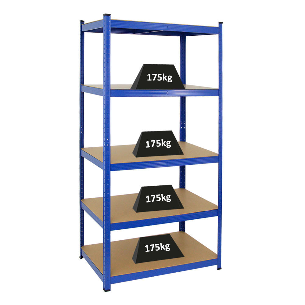 SCHWERLASTREGAL Taurus 180x90x60 cm Fachlast 175 kg Blau - Blau, Metall (90/180/60cm) - PROREGAL