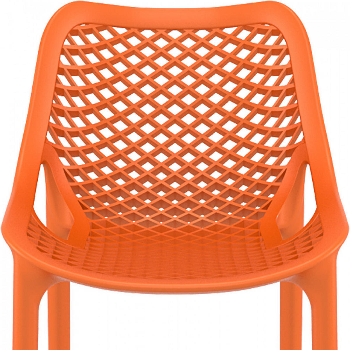 BARHOCKER orange 44x95x51cm - Orange, Kunststoff (44/95/51cm) - AlterEgo
