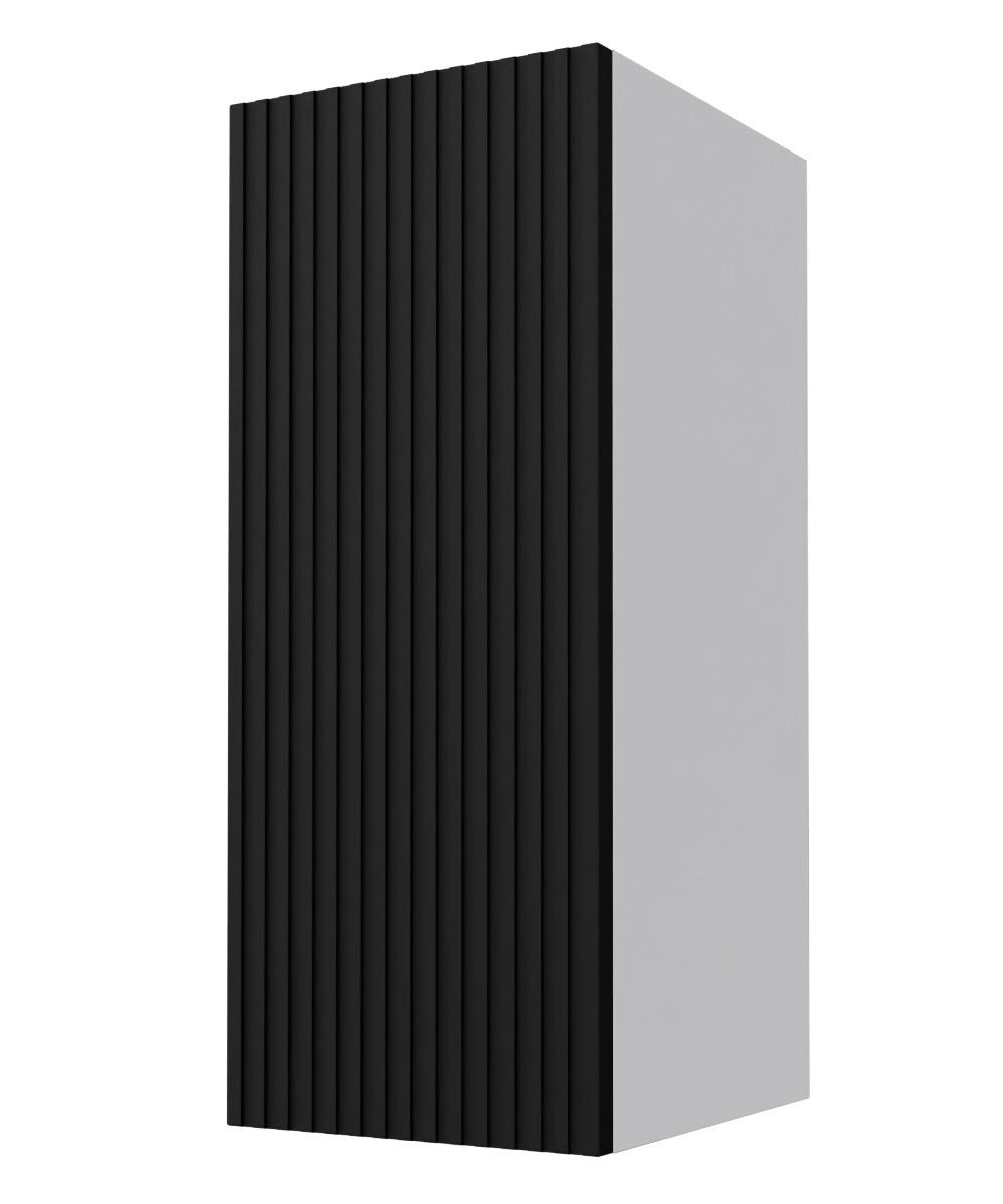 Feldmann-Wohnen Hängeschrank Schwarz, Grau 30x72x32.5 cm
