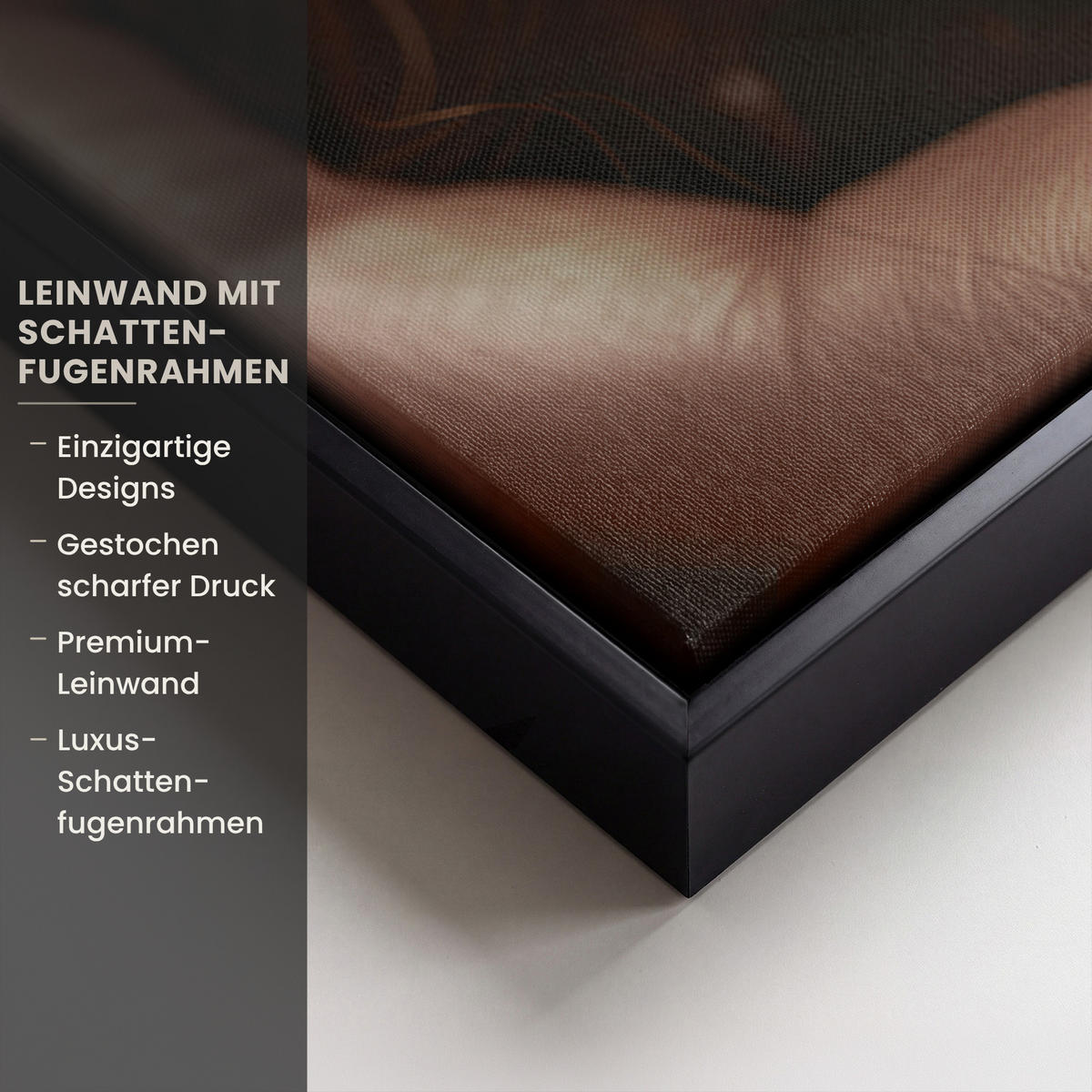 LEINWAND Bilder mit Rahmen - Frau - Gold - Luxus - Porträt - 100x70 - Goldfarben, Textil (100/70cm) - MuchoWow