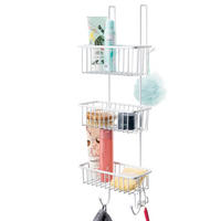 DUSCHREGAL, weiß - Weiß, Metall (25/75/12cm) - bremermann