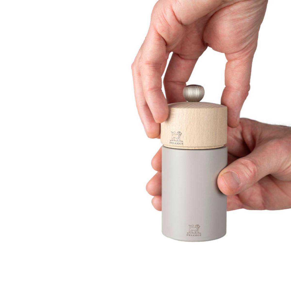 SALZMÜHLE Boreal 12cm Buchenholz Kieselgrau Zirkonia-Mahlwerk - Grau, Holz (52/12/52cm) - PEUGEOT