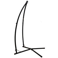 HÄNGESESSELGESTELL bis 120kg, 215cm, Schwarz - Schwarz, Metall (110/110/215cm) - Amanka