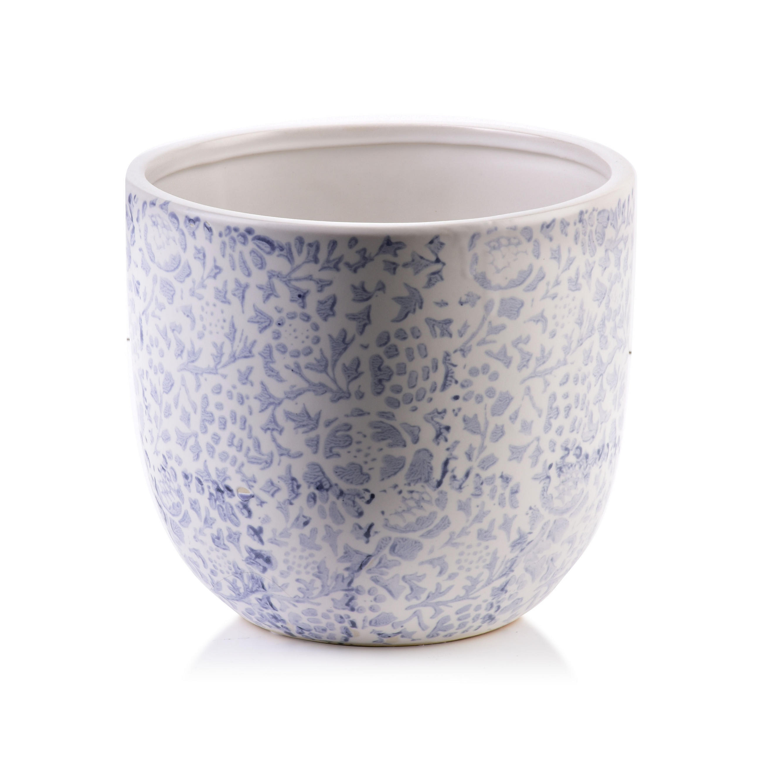 BLUMENTOPF Yanda Blau 18/18/15 cm Keramik - Hellblau, Keramik (18/15cm) - Mondex