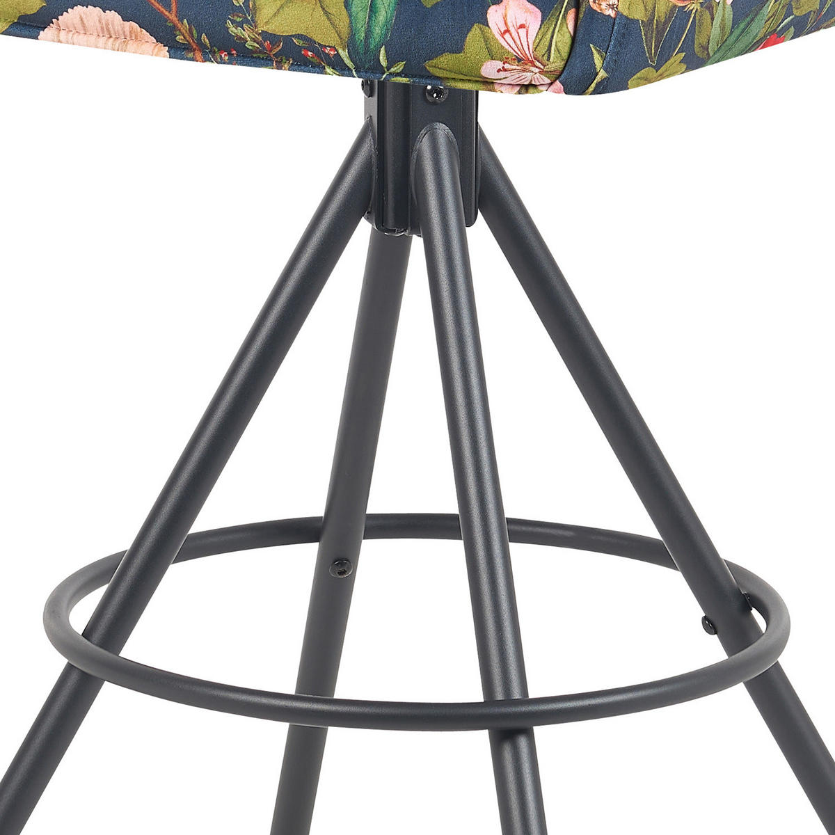 BARHOCKER Nila 2er-Set - Multicolor/Schwarz, Textil/Metall (55/102/58cm) - DUBI Möbel