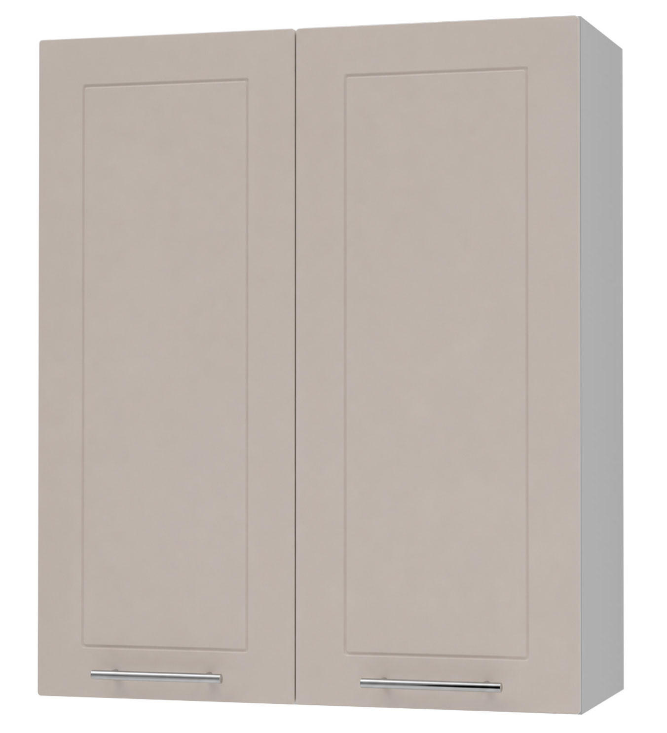 KÜCHENHÄNGESCHRANK Kvantum W4/80 Grau / Kaschmir Matt 80 / 32,5 / 96cm - Kaschmir/Grau, Holz/Holzwerkstoff (80/96/32.5cm) - Feldmann-Wohnen