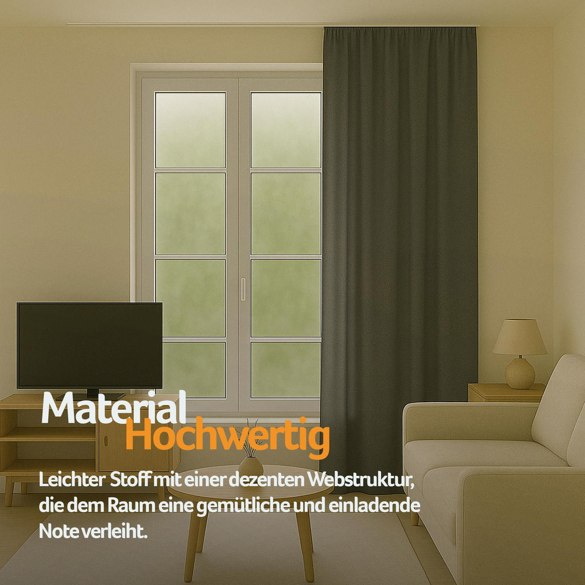FERTIGVORHANG blickdicht 140x245 cm Universalband Anthrazit - Anthrazit, Textil (140/245cm) - Bestlivings