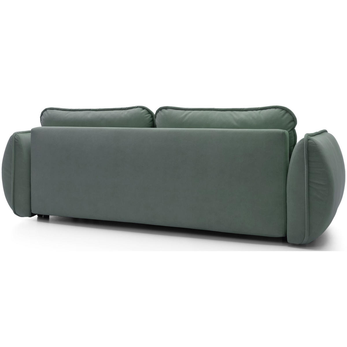 3-SITZER SOFA Cutie Blau Easy-Clean-Velours - Schwarz/Hellblau, Textil (257/90/114cm) - Selsey