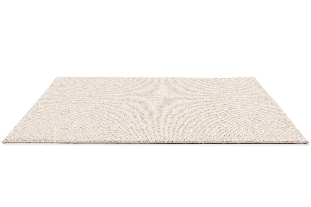 TEPPICH in Uni-Optik mit Schlingenflor weiß - Weiß, Textil (80/150cm) - AFK Living