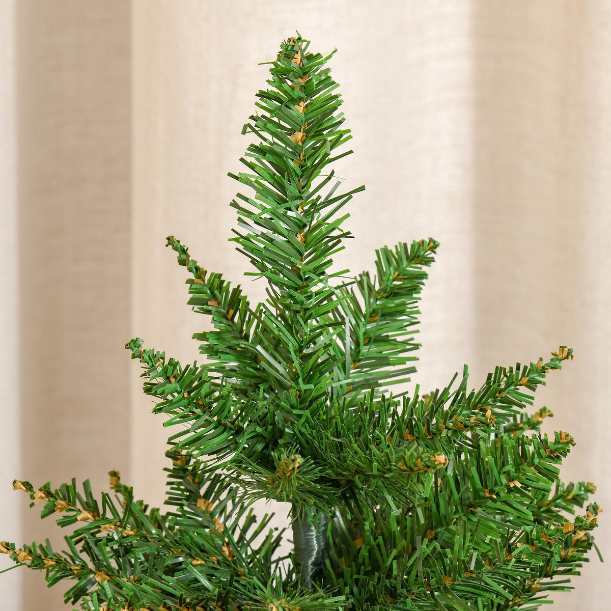 WEIHNACHTSBAUM DE-41524 Mini 60 cm mit Zementständer Mehrfarbig - Grün, Kunststoff (60cm) - ComfortXL